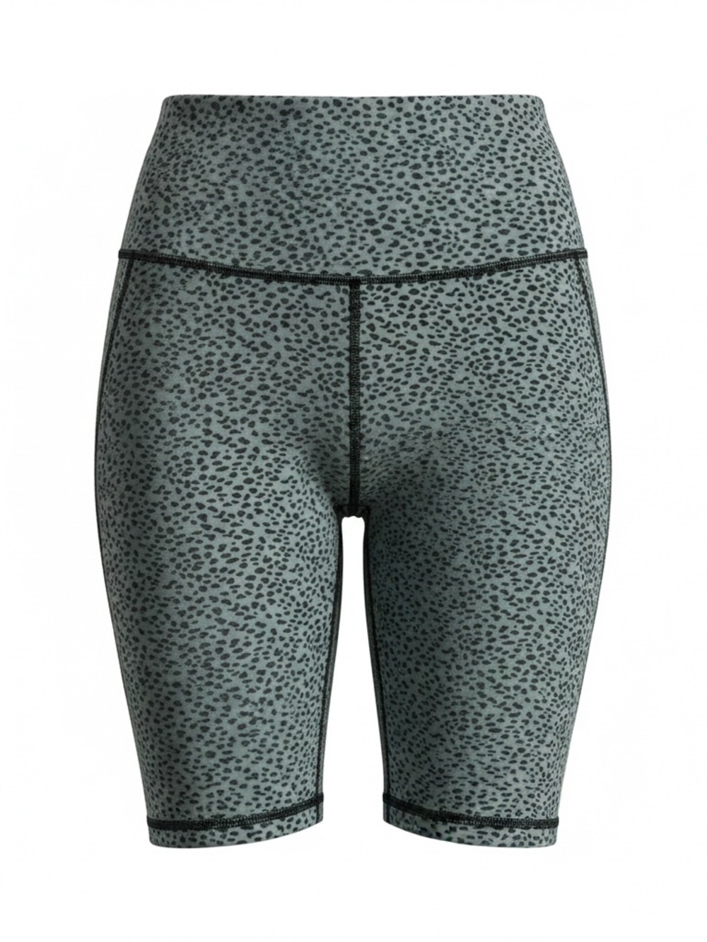 Women’s High-Waist Athletic Bike Shorts - Leopard